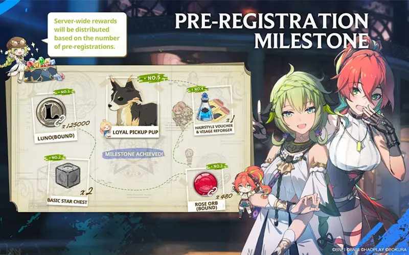 Pre Registration Milestone Blue Protocol