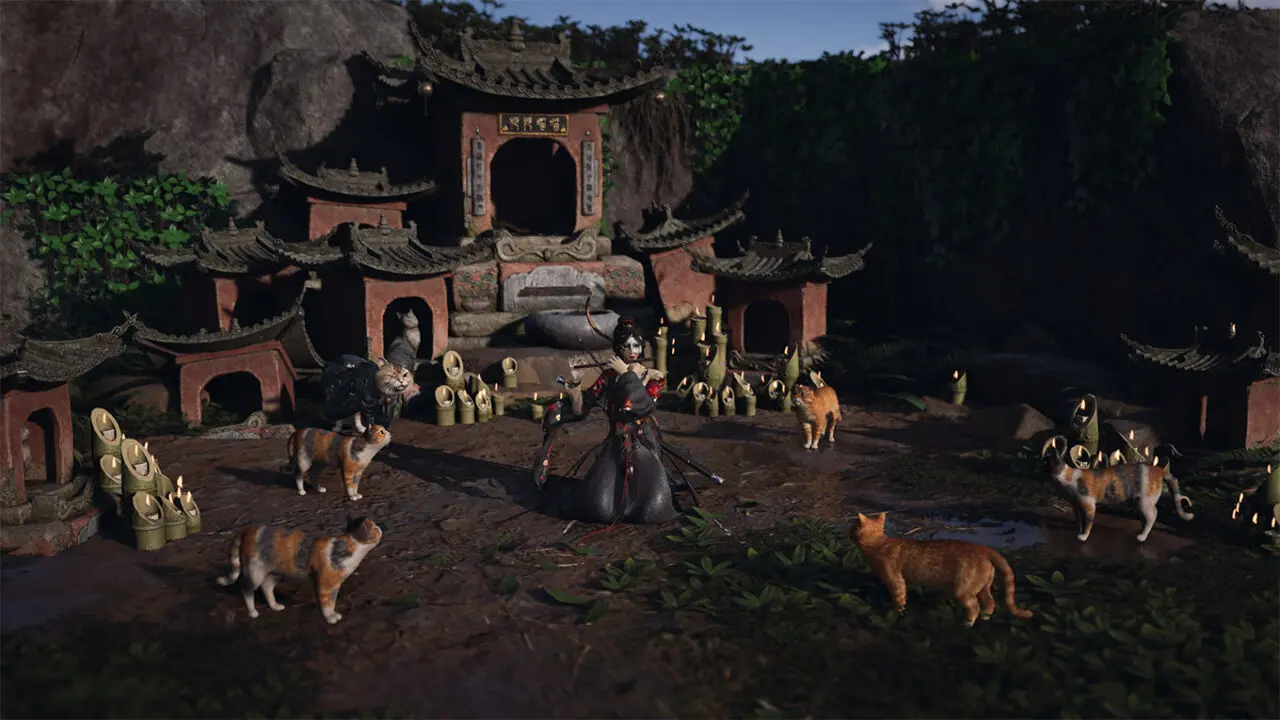 Salah Satu Tips Terbaik Bermain Where Winds Meet Adalah Elus Semua Kucing yang Ditemui