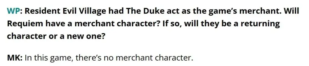 Produser Resident Evil 9 Sebut Tak ada Merchant