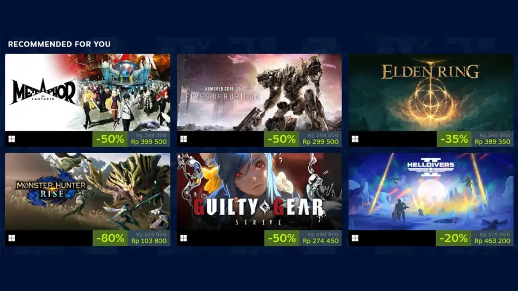 Banyak Diskon Game dari Steam Saat Ini