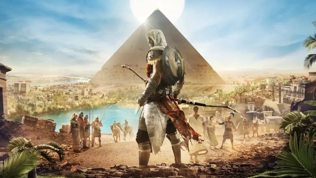 Bayek Assassin's Creed Origins Attack connected Titan