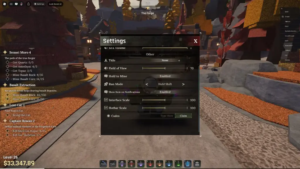 Redeem Code The Forge Roblox Desember 2025 Terbaru! 4 Cara Klaim Kode Redeem The Forge