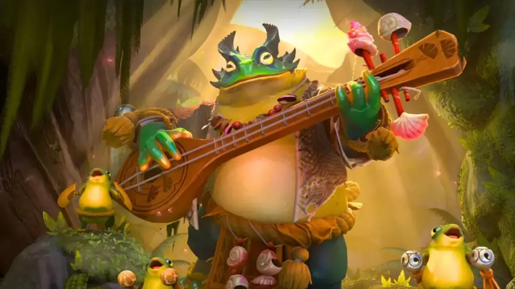 Valve Perkenalkan Hero Largo Dota 2, Kodok Support dengan Mekanik Rhythm 4 Dentuman Gitar Penyemangat Tim