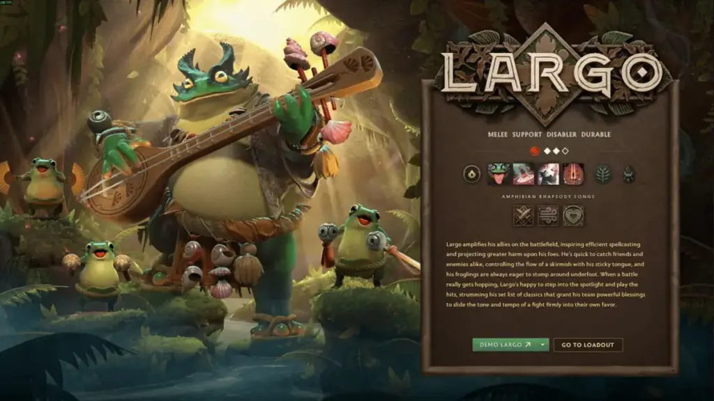 Valve Perkenalkan Hero Largo Dota 2, Kodok Support dengan Mekanik Rhythm 3 Detail Skill Largo
