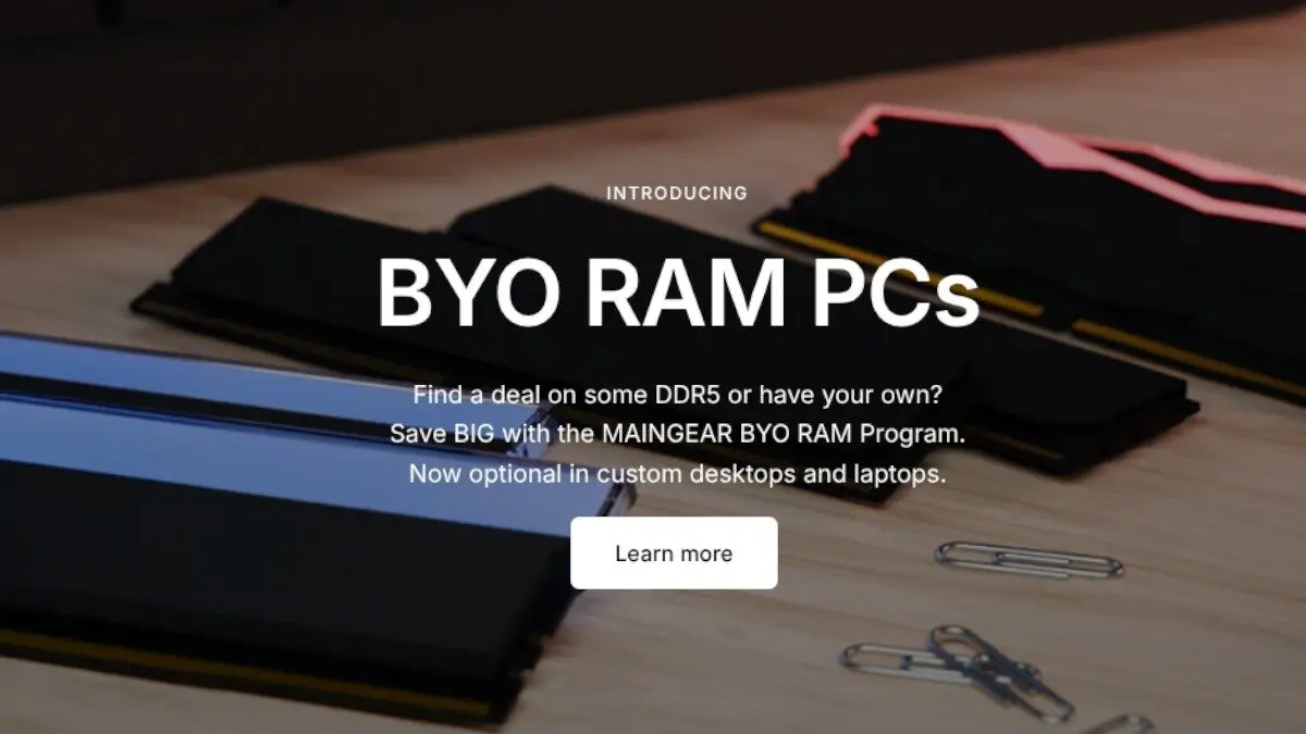 Brand Prebuilt Sediakan Konfigurasi PC Tanpa RAM, Perlu Bawa Sendiri