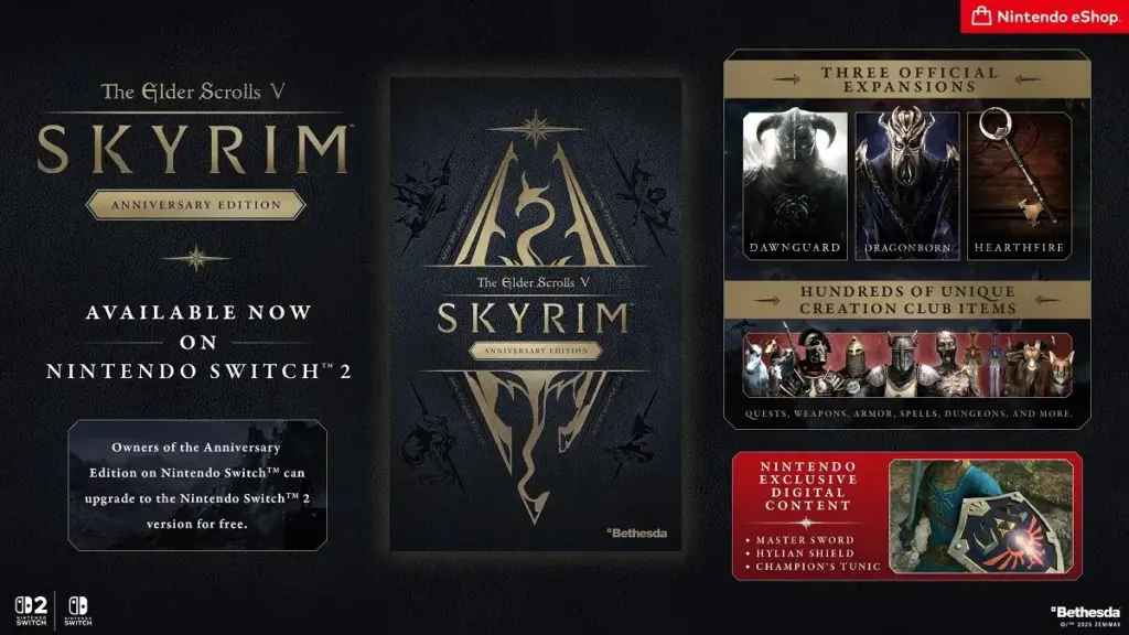 Tentu Saja The Elder Scrolls V Skyrim di Nintendo Switch 2 Dirilis oleh Bethesda 3 The Elder Scrolls V Skyrim Nintendo Switch 2