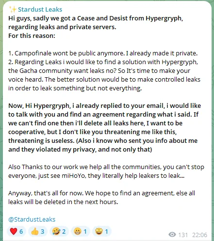 Salah Satu Leaker Arknights Endfield Mendapat Teguran Keras dari Hypergryph 4 Leaker Arknights Endfield