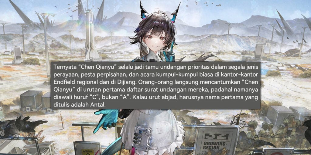 5 Fakta Menarik Operator Chen Qianyu dari Arknights: Endfield 5 Arknights Endfield Chen Qianyu Diundang Pesta