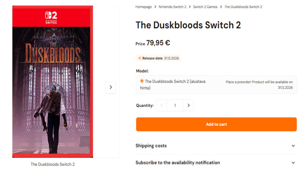 The Duskbloods Tanggal Rilis