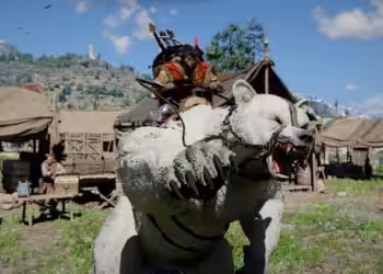 Crimson Desert White Bear Legendary Animal Mount FI