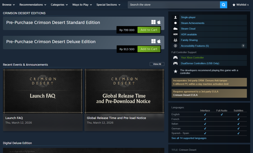 Denuvo di Crimson Desert Baru Saja Dikonfirmasi Tepat 1 Minggu Sebelum Dirilis 3 Denuvo Crimson Desert