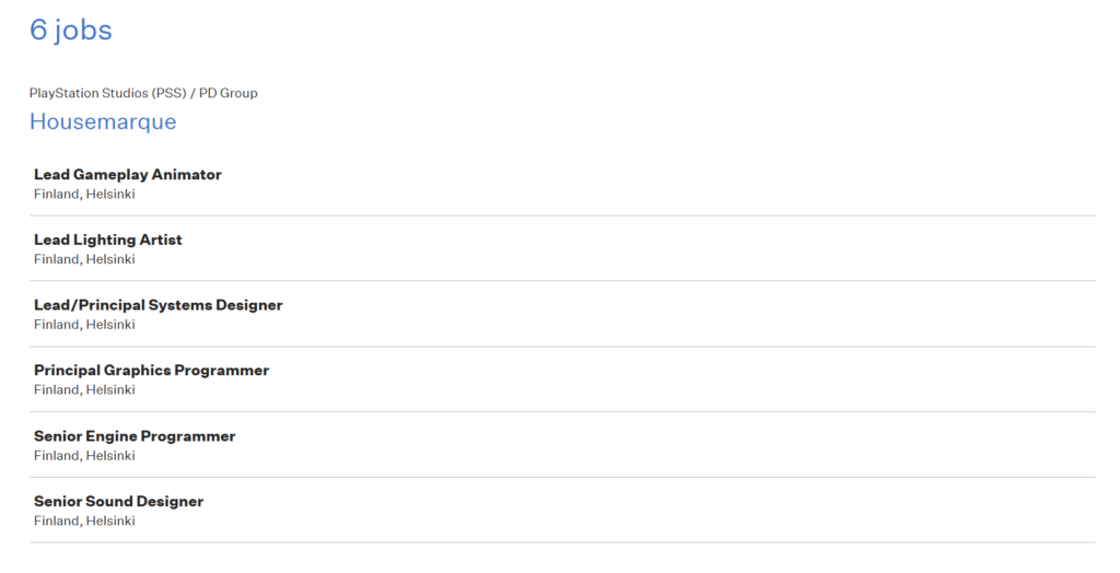 Banyak posisi karyawan baru yang sedang dibutuhkan oleh developer untuk proyek game terbaru mereka setelah Saros