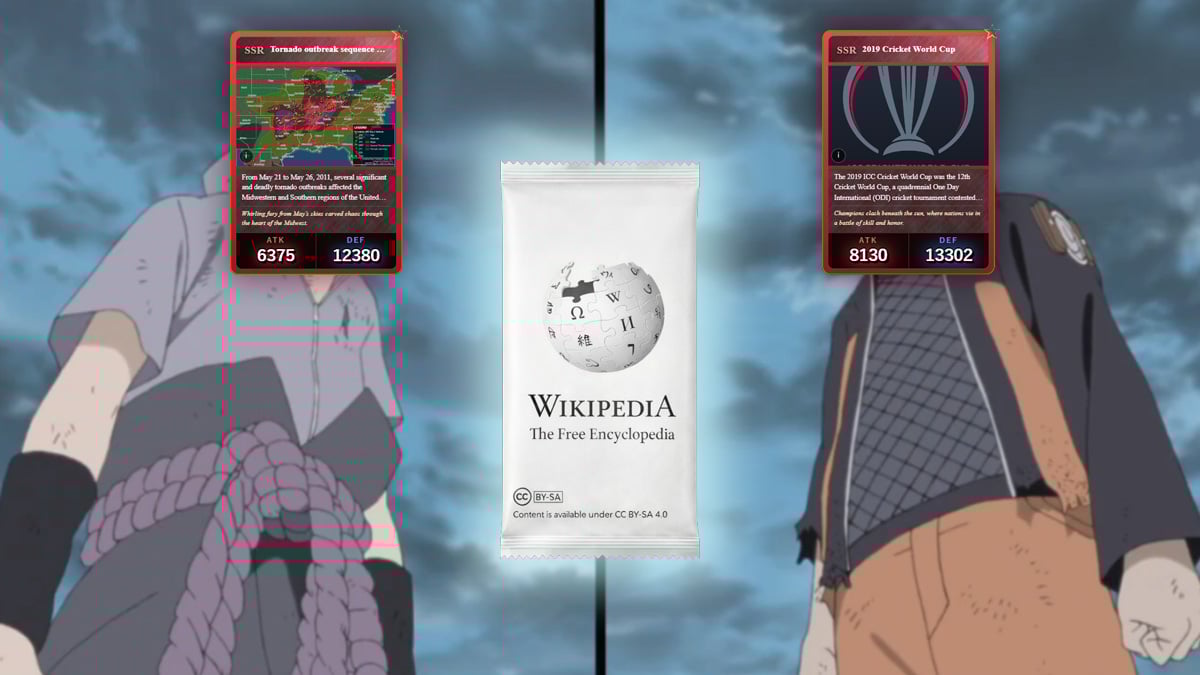 Wikigacha, Game Gacha Berbasis Browser Berdasarkan Artikel Wikipedia Viral Di Internet