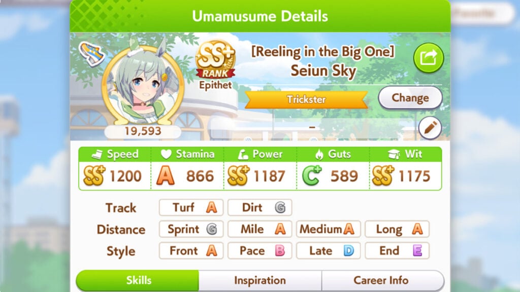 Stat yang diperlukan untuk Aries Cup