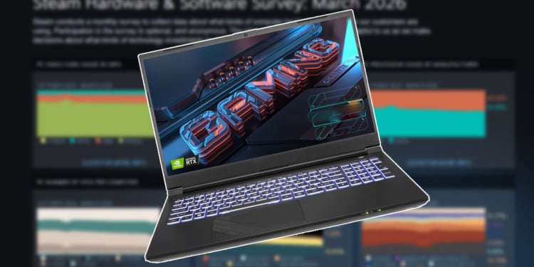 Steam Hardware Survey Maret 2026 – RTX 4060M Kembali Populer 1 Steam Hardware Survey Maret 2026