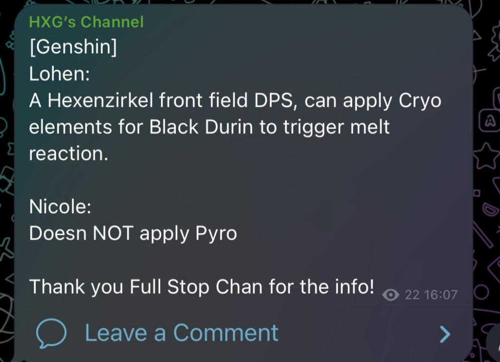 early leak lohen genshin impact