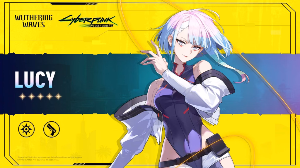 Karakter Rebecca dan Lucy dari Wuthering Waves Cyberpunk Edgerunners