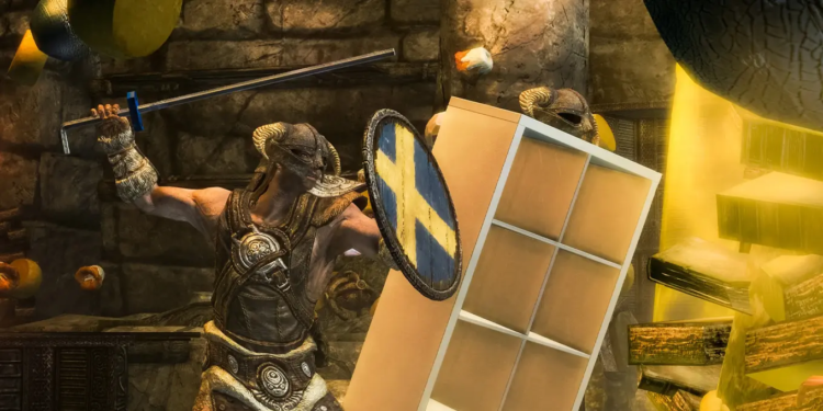 Skyrim Kedapatan Mod Kocak Baru yang Bekerja Sama dengan IKEA 1 Mod Skyrim Kocak Nyeleneh Ikea Kallax Storageborn