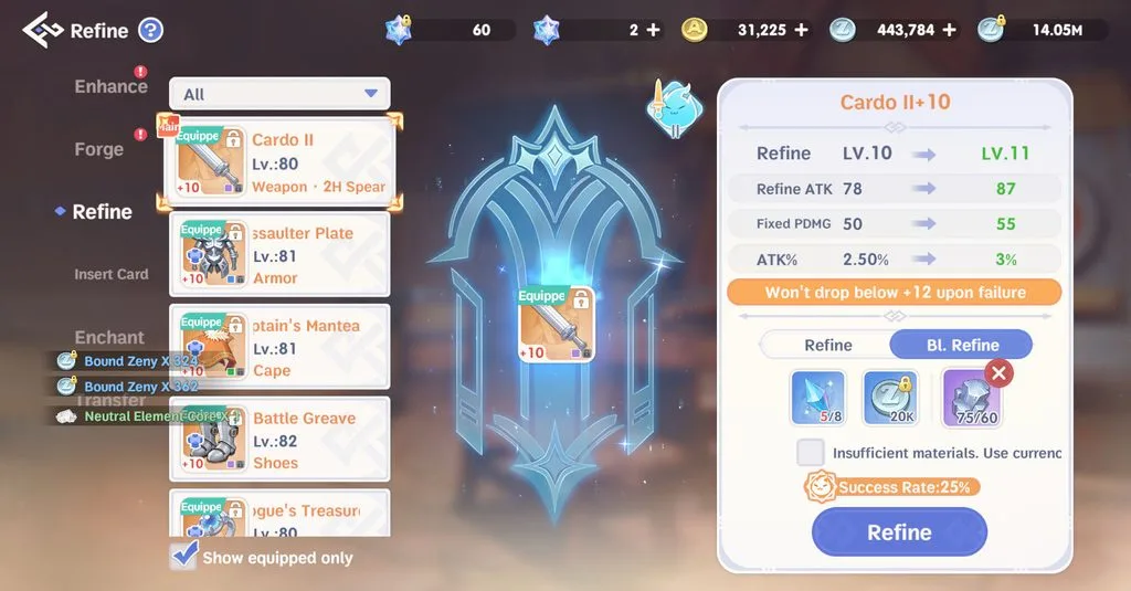 5 Tips Refine Ragnarok: The New World, Jangan Asal Tempa! 5 Gunakan Meteoric Iron Ronw